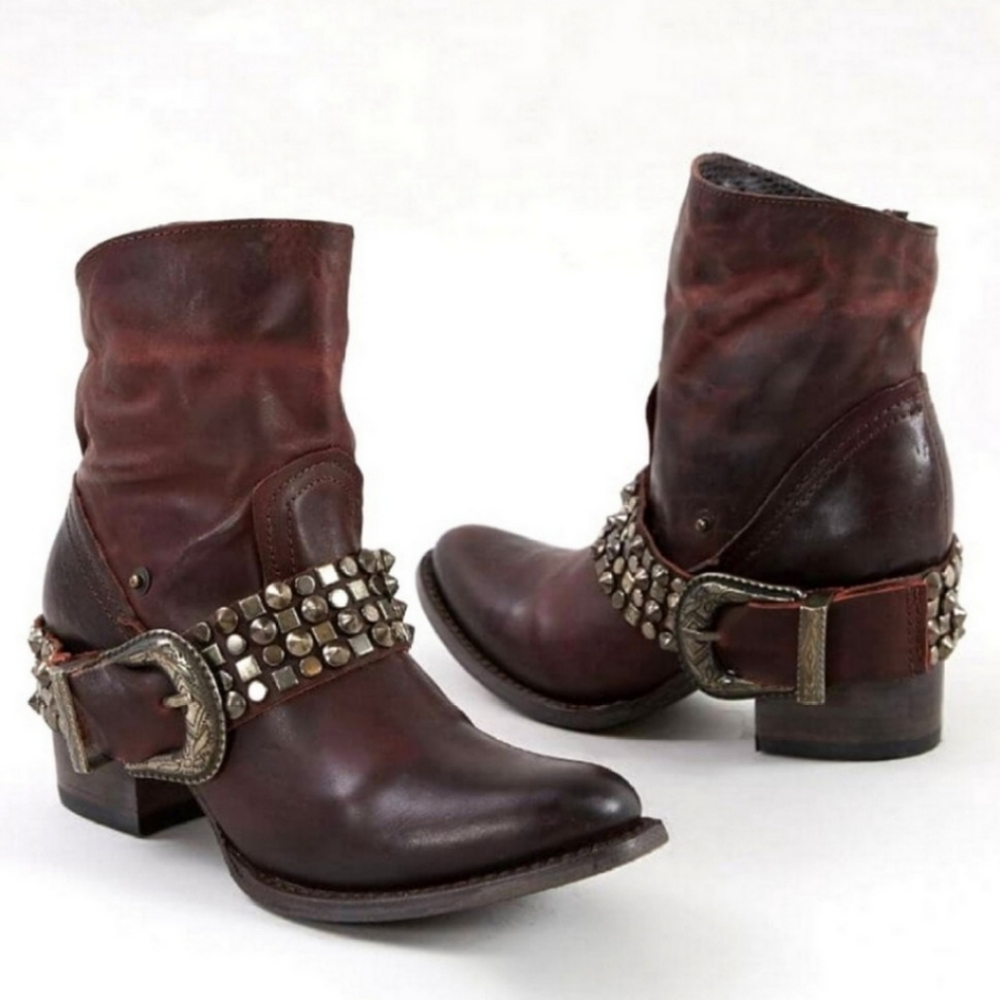🟣 FREEBIRD by Steven Shena Ankle Boot Bootie Womens size 6 - Picture 6 of 9